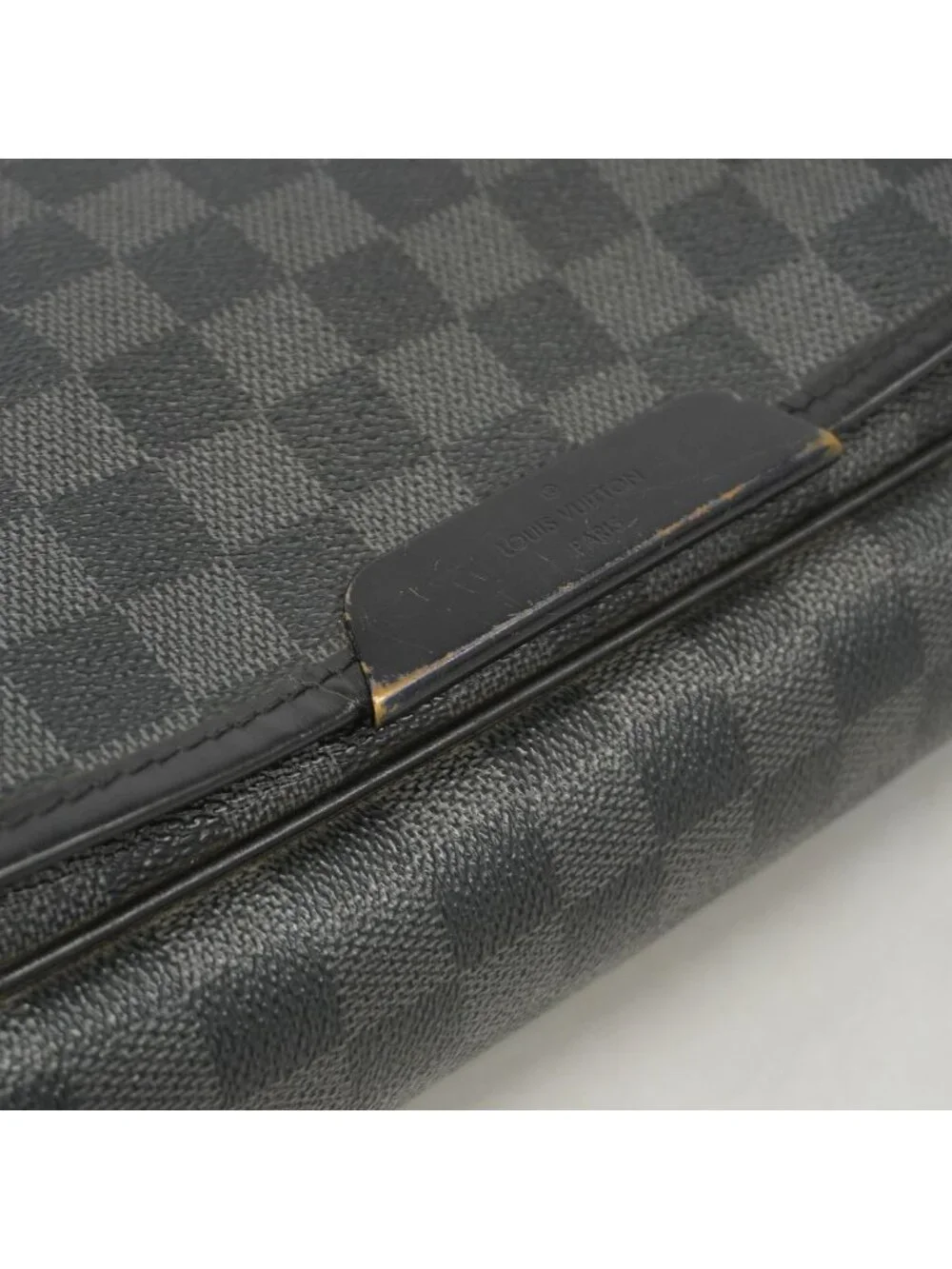 Louis Vuitton Shoulder Bag Damier Graphite Daniel MM Black Gray